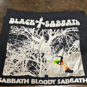 Black Sabbath Graphic Tee - Black and White